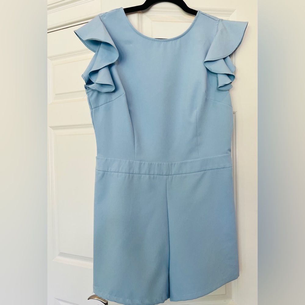 TCEC boutique baby blue romper